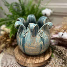 Charger l'image dans la galerie, Cache Pot Floral Turquoise