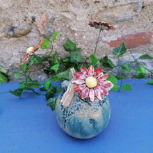 Charger l'image dans la galerie, Pique Fleurs Turquoise Trois Papillons