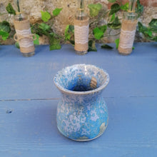 Charger l'image dans la galerie, Vase Bleu Cristallisé