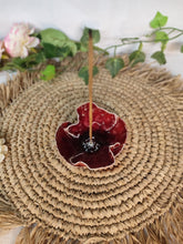 Charger l'image dans la galerie, Porte-Encens coquelicot rouge intense