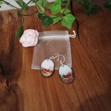 Charger l'image dans la galerie, Boucles d'oreilles Terre Rouge enneigée