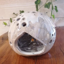 Charger l'image dans la galerie, Photophore Sphère Blanc Nacré