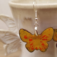 Charger l&#39;image dans la galerie, Boucles d&#39;Oreilles Papillons Monarque
