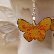 Charger l&#39;image dans la galerie, Boucles d&#39;Oreilles Papillons Monarque
